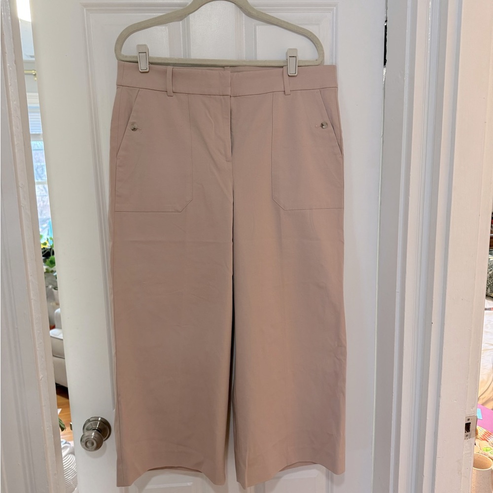 J.crew light pink ankle trouser with stretch